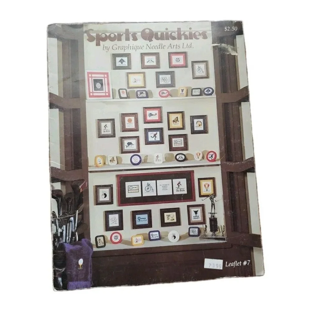 Sports Quickies by Graphique Needle Leaflet 7 Cross Stitch Pattern